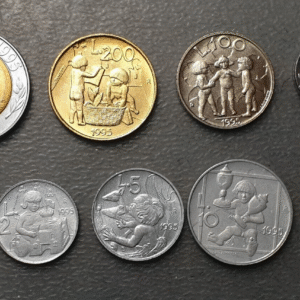 SAN MARINO 1995 SERIE ANUAL MONEDAS  1+2+5+10+20+50+100+200+500 LIRE SC UNC