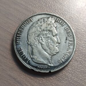 FRANCIA FRANCE LUIS FELIPE I LOUIS PHILIPPE I 5 FRANCOS 5 FRANCS 1838 MA MBC
