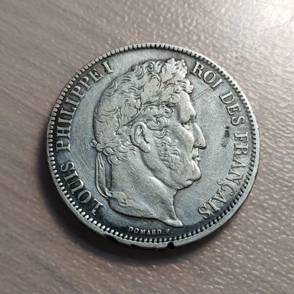 FRANCIA FRANCE LUIS FELIPE I LOUIS PHILIPPE I 5 FRANCOS 5 FRANCS 1838 MA MBC