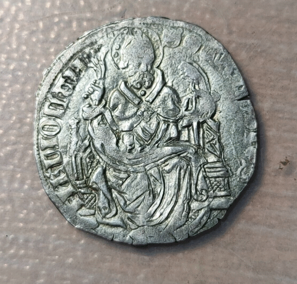 ITALIA MILAN FILIPPO MARIA VISCONTI 1412-1447 GROSSO DE 2 SOLDI S. AMBROSIO EBC