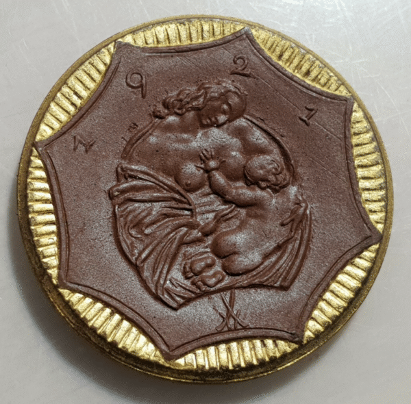 ALEMANIA SAJONIA SACHSEN SAXONY 20 MARK 20 MARCOS 1921 PORCELANA 31 mm