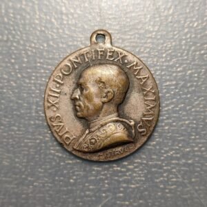 MEDALLA RELIGIOSA PAPA PIO XII / LA SAGRADA FAMILIA
