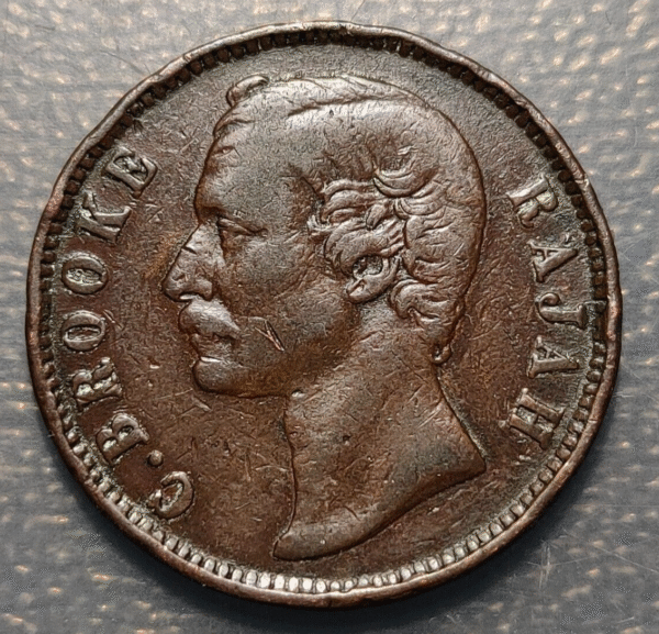 SARAWAK C. BROOKE 1 CENT 1880