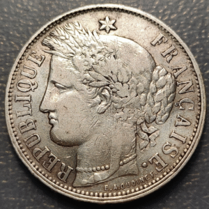 FRANCIA FRANCE 5 FRANCOS 5 FRANCS 1870 K BURDEOS BORDEAUX M EN ESTRELLA