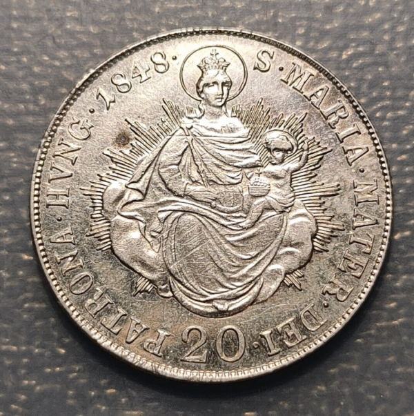 HUNGRIA HUNGARY 20 KREUZER 1848 B KREMNITZ - Imagen 2