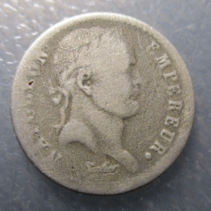 FRANCIA FRANCE NAPOLEON 1/2 FRANC 1/2 FRANCO 1808 A PARIS