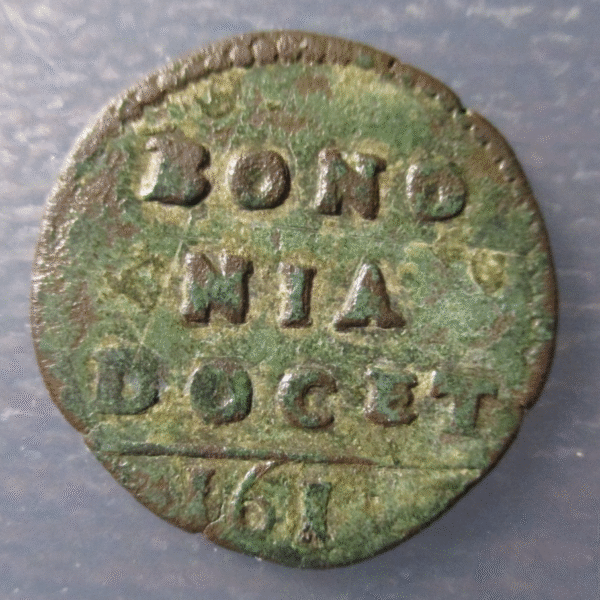 ESTADOS PAPALES PONTIFICIO VATICANO BOLOGNA BOLONIA PABLO V QUATTRINO 1619