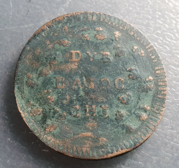 ESTADOS PAPALES PONTIFICIO VATICANO  I REPUBLICA ROMANA (1798-99) 2 BAIOCCHI BC+ - Imagen 2