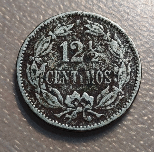 VENEZUELA 12 1/2 CENTIMOS 1896 BC/BC+ - Imagen 2