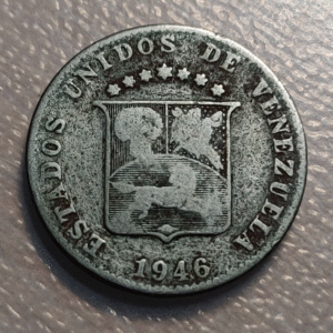VENEZUELA 12 1/2 CENTIMOS 1946 BC/BC+