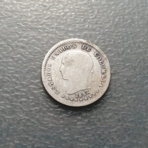 COLOMBIA NUEVA GRANADA BOGOTA 10 CENTIMOS 1883 BC+/MBC-