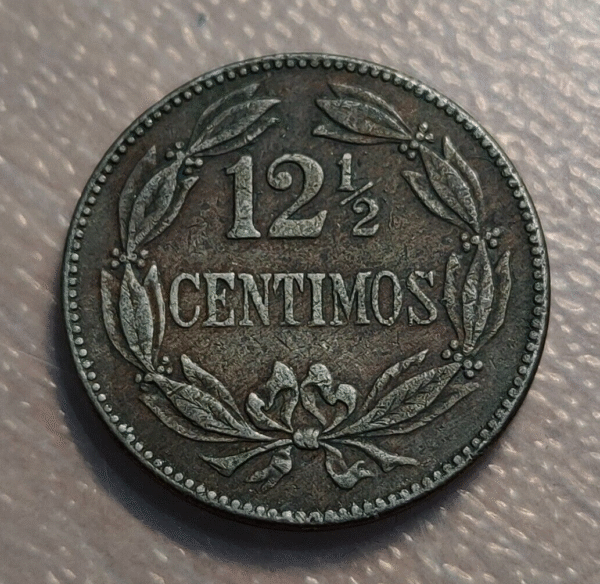 VENEZUELA 12 1/2 CENTIMOS 1945 MBC - Imagen 2
