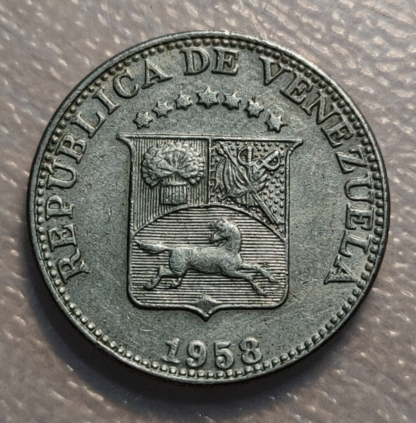 VENEZUELA 12 1/2 CENTIMOS 1958 EBC/EBC+
