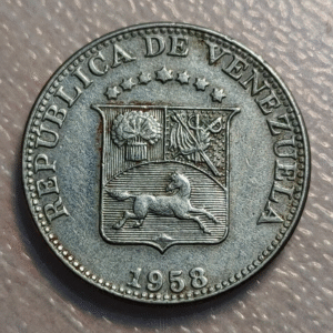 VENEZUELA 12 1/2 CENTIMOS 1958 EBC