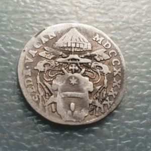 ESTADOS PAPALES PONTIFICIO VATICANO SEDE VACANTE 1740 GROSSO BC ESCASA