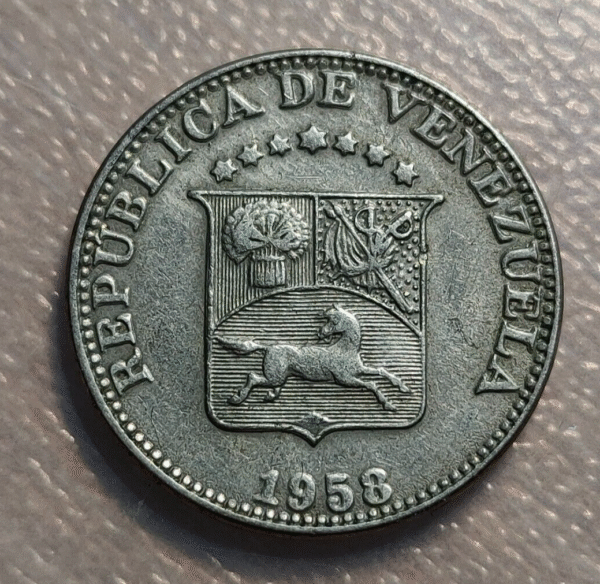 VENEZUELA 12 1/2 CENTIMOS 1958 EBC