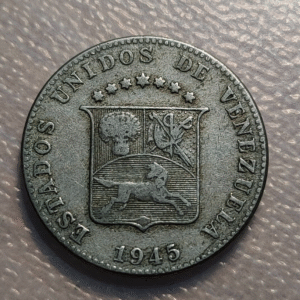 VENEZUELA 12 1/2 CENTIMOS 1945 MBC