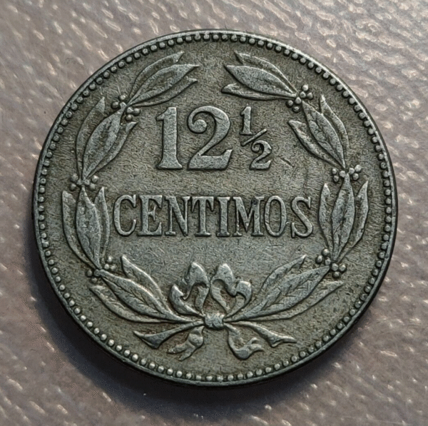 VENEZUELA 12 1/2 CENTIMOS 1945 MBC - Imagen 2