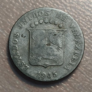 VENEZUELA 12 1/2 CENTIMOS 1945