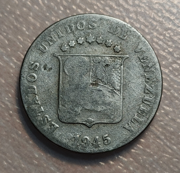 VENEZUELA 12 1/2 CENTIMOS 1945