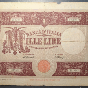 ITALIA 1000 LIRE 12/07/1947 P-72c BC