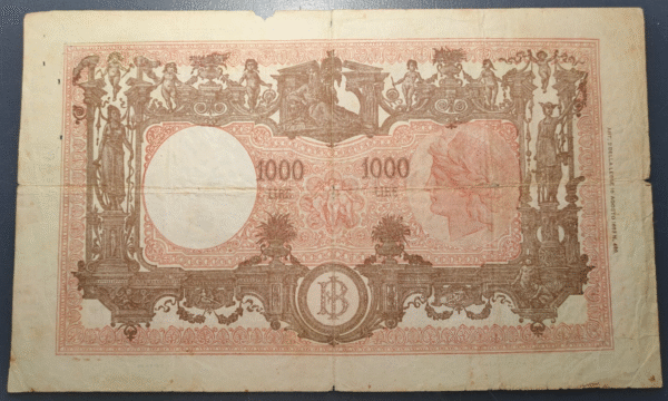 ITALIA 1000 LIRE 12/07/1947 P-72c BC - Imagen 2