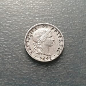 COLOMBIA NUEVA GRANADA BOGOTA 10 CENTIMOS 1897 MBC/MBC+