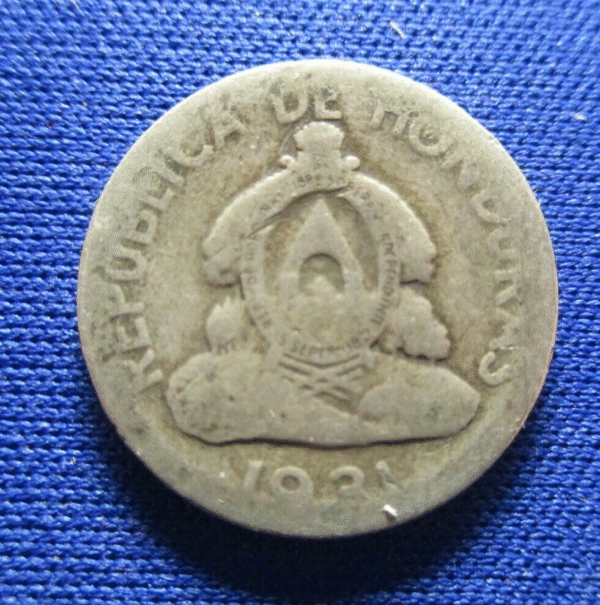 HONDURAS REPUBLICA 20 CENTAVOS DE LEMPIRA 1931 KM 73 BC