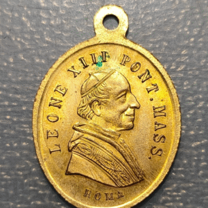MEDALLA RELIGIOSA LEON  XIII 1887 - 50 AÑOS DE SACERDOCIO