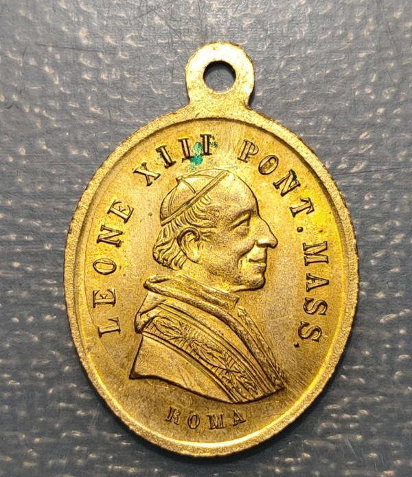 MEDALLA RELIGIOSA LEON  XIII 1887 - 50 AÑOS DE SACERDOCIO