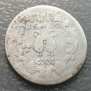 IMPERIO ESPAÑOL NAPOLES CARLOS II 1 TARI 1692 BC