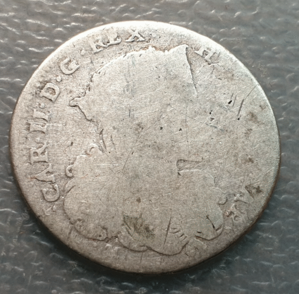 IMPERIO ESPAÑOL NAPOLES CARLOS II 1 TARI 1694 BC - Imagen 2