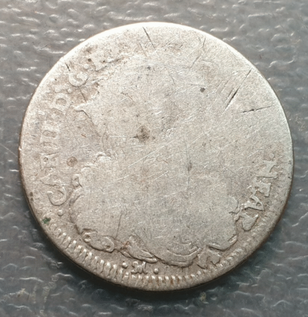 IMPERIO ESPAÑOL NAPOLES CARLOS II 1 TARI 1697 BC - Imagen 2