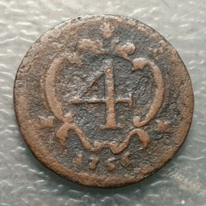 IMPERIO ESPAÑOL NAPOLES CARLOS III 4 CAVALLI 1736 BC ESCASA