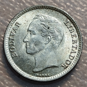 VENEZUELA 25 CENTIMOS 1954 SC UNC