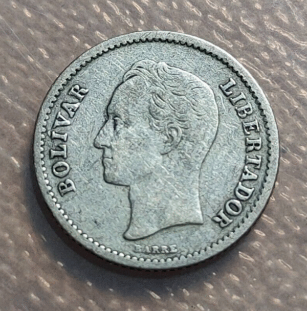 VENEZUELA 25 CENTIMOS 1929 MBC-
