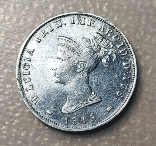ITALIA PARMA MARIA LUIGIA DE AUSTRIA MUJER NAPOLEON 10 SOLDI 1815 EBC-