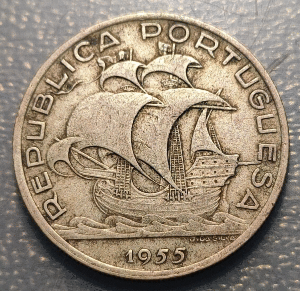 PORTUGAL 10 ESCUDOS 1955 MBC