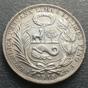 PERU LIMA 1 SOL 1915 FG EBC
