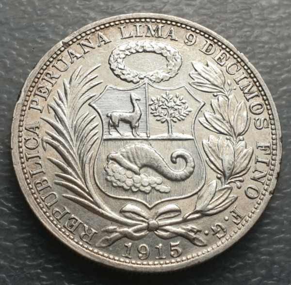 PERU LIMA 1 SOL 1915 FG EBC