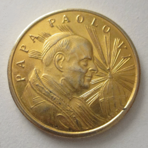 MEDALLA RELIGIOSA - FICHA PAPA PABLO VI