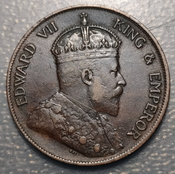 HONG KONG EDWARD VII 1 CENT 1903 MBC - Imagen 2