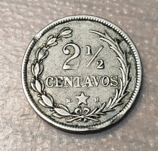 REPUBLICA DOMINICANA 2 1/2 CENTAVOS 1888 KM 7.4 MBC - Imagen 2