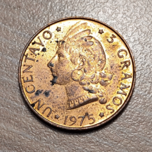 REPUBLICA DOMINICANA 1 CENTAVO 1975 SC- BRILLO ORIGINAL