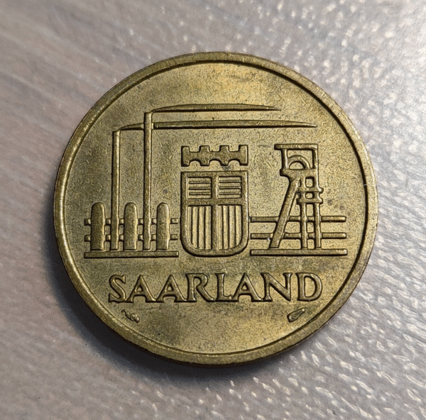 ALEMANIA GERMANY SARRE SAARLAND 50 FRANCOS 50 FRANKEN 1954 EBC