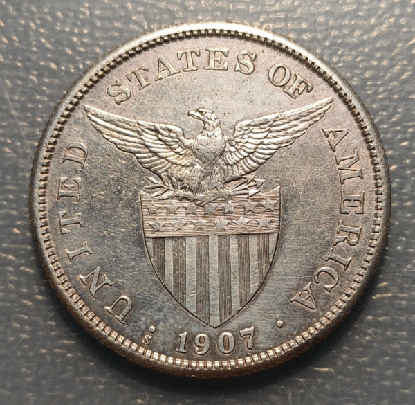FILIPINAS PHILIPPINES 1 PESO 1907 S EBC - Imagen 2