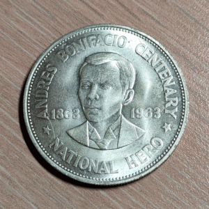 FILIPINAS PHILIPPINES 1 PESO 1963 ANDRES BONIFACIO SC UNC
