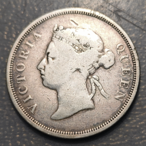 COLONIAS DEL ESTRECHO STRAITS SETTLEMENTS VICTORIA 50 CENTS 1891