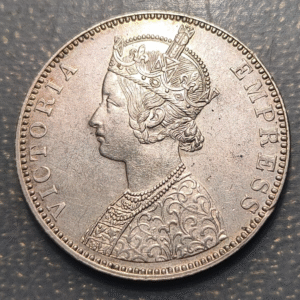 INDIA BRITISH INDIA BRITANICA VICTORIA 1 RUPEE 1 RUPIA 1892 EBC