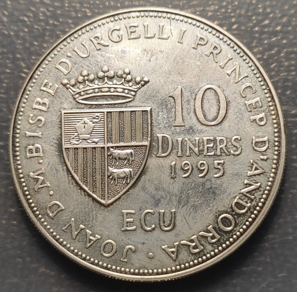 ANDORRA 10 DINERS 1995 - Imagen 2